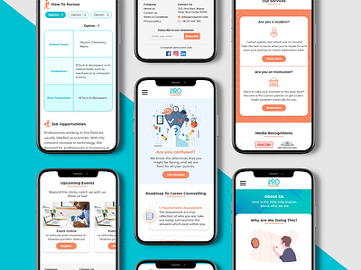 Pro Garten - Mobile Web Application career career counseling education mobile mobile design mobile web mobile web app mobile web application mobile website mobile website design online career counseling ui ui design ux ux design web app