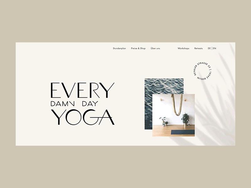 Website redesign for a yoga studio branding minimalism redesign ui uidesign webdesign webflow website whitespace yoga studio
