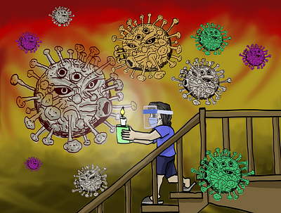 Pandemic ka lang. illustration illustrations painting photoshop