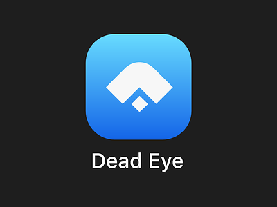 Dead Eye App Icon #dailyUi app branding dailyui dailyui 005 design ico logotype icon ios logo design