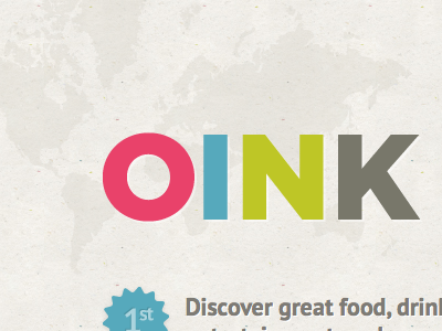 Oink.com design homepage oink web
