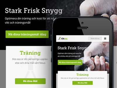 Example for a gym website gym training
