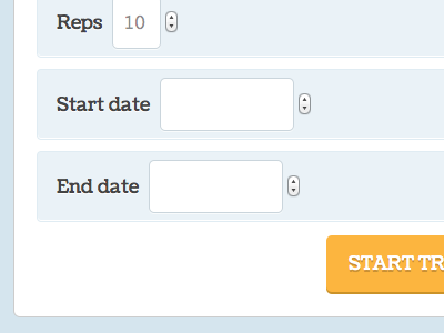 Listing elements, prototype schedule training