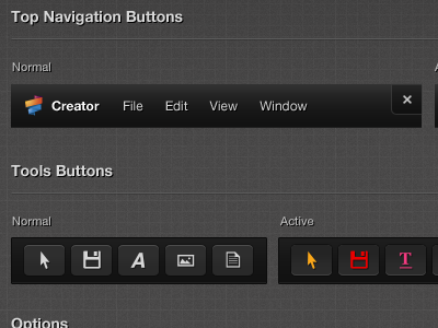 Steem Assets editor states tools ui