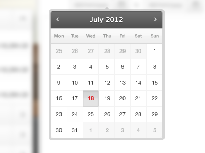 Calendar backbase calendar date launchpad pick ui