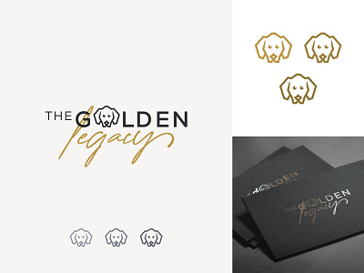 Dog Breeding Business branding business develop dog doodles family dogs golden retriever graphic design line art logo modern pet puppies sell show dogs signature simple typical