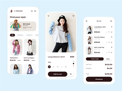 Women's Fashion – Mobile App android android app app business design fashion graphic design ios ios app mobile mobile app online store style ui ui design user interface ux ux design womens