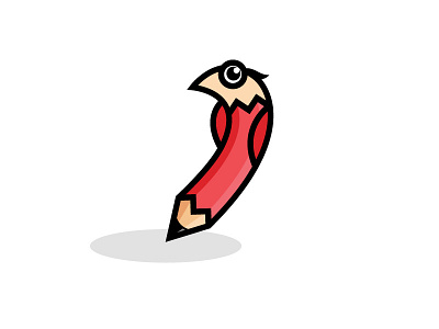 Mini Pencil Brid animal bird design dribbble graphic icon illustration logo mini pencil vector