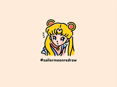 美少女戦士セーラームーン (Sailor Moon) anime challenge character design drawing fanart icon illustration japan minimal redraw sailormoon sailormoonredraw sailormoonredrawchallenge