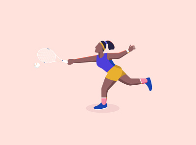 Sports pose exploration series - Tennis branding character flat design human illustration icon illustration illustrator poses sport sports tennis