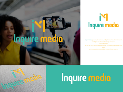 Inquire Media branding brand logo designs media group media logo new brand