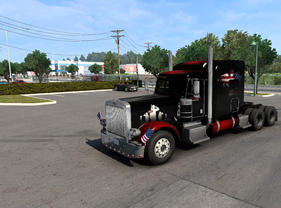 American Truck Simulator Memorial Day Mod american truck simulator ats design memorial day mod skin truck