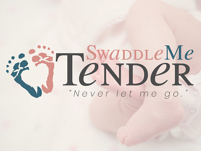 Swaddle Me Tender baby design hospital infant logo logodesign neonatal nonprofit