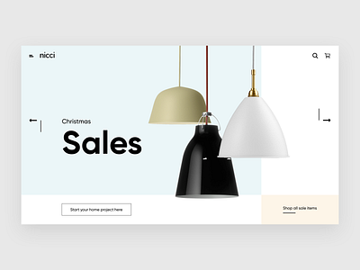 Nicci: Christmas Sales app branding design minimal product design ui uiux webdesign