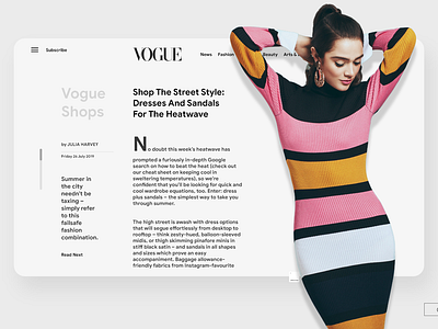 Next-gen Magazines - 3 minimal uiux webdesign