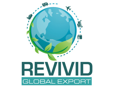 Revivid Global Export export icon logo logo design