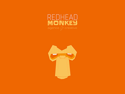 Redheadmonkey branding logo typo