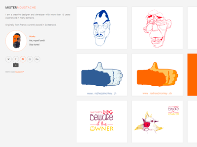 Mister Moustache online Portfolio css3 html5 jquery pixelperfect ui ux webdesign