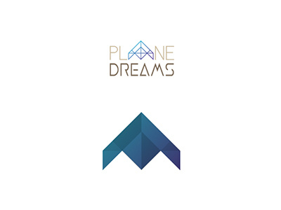 PLANE DREAMS - Paperplane Two branding illustrator logo pixelperfect