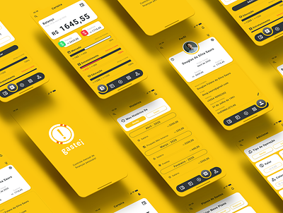 Gastei - Finance App app app design design digital design finance app personal finance ui ui design