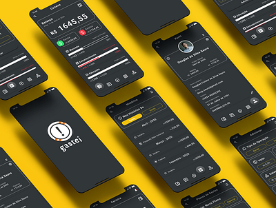 Gastei, dark mode - Finance App app app design dark mode design digital design finance finance app personal finance ui ui dark mode ui design