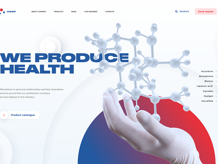 We produce health by Serhii Kovtun on Dribbble