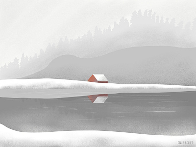 Winter is coming clear grain illustration noise procreate snow