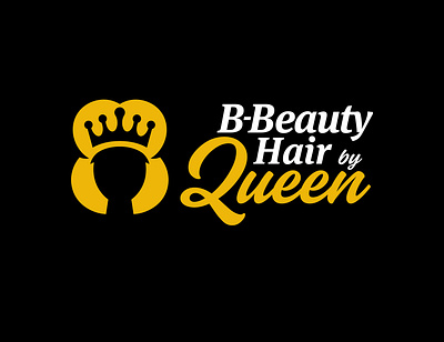 B Beauty Hair by Queen graphic design hair logo queen