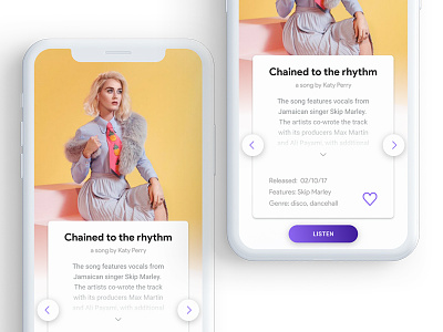 Song details page app concept song details ui ux