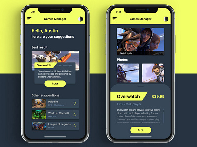 Games Manager App