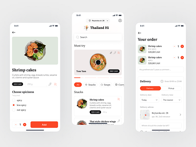 Food & Delivery app concept