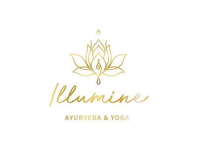 Illumine brand elements brand identity design illustration logo