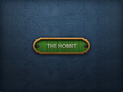 The Hobbit button btn button door hobbit the