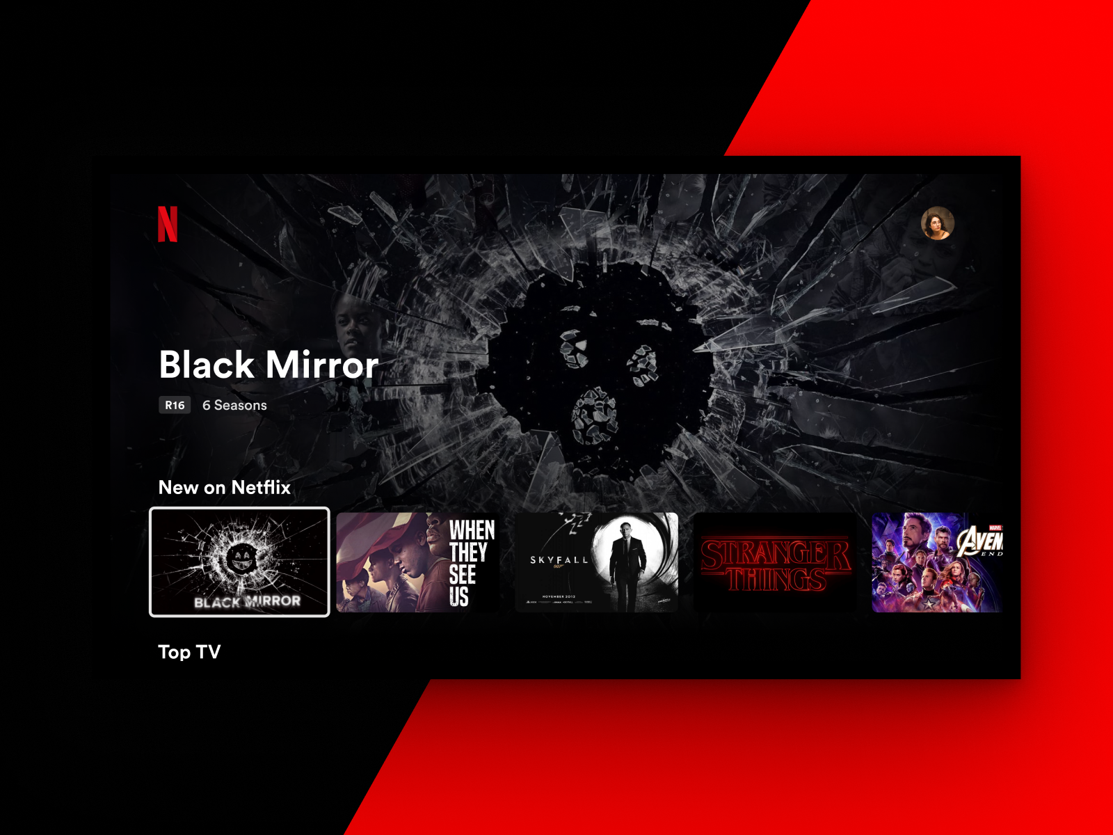 Netflix Apple TV Landing Page Concept by Joe Mitchell on Dribbble