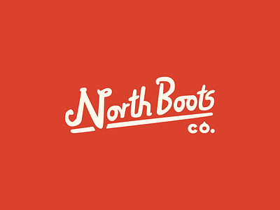 North Boots Co Logotype branding graphic design hand drawn hand drawn lettering hipster identity design lettering logo logo design typography upcycled vintage