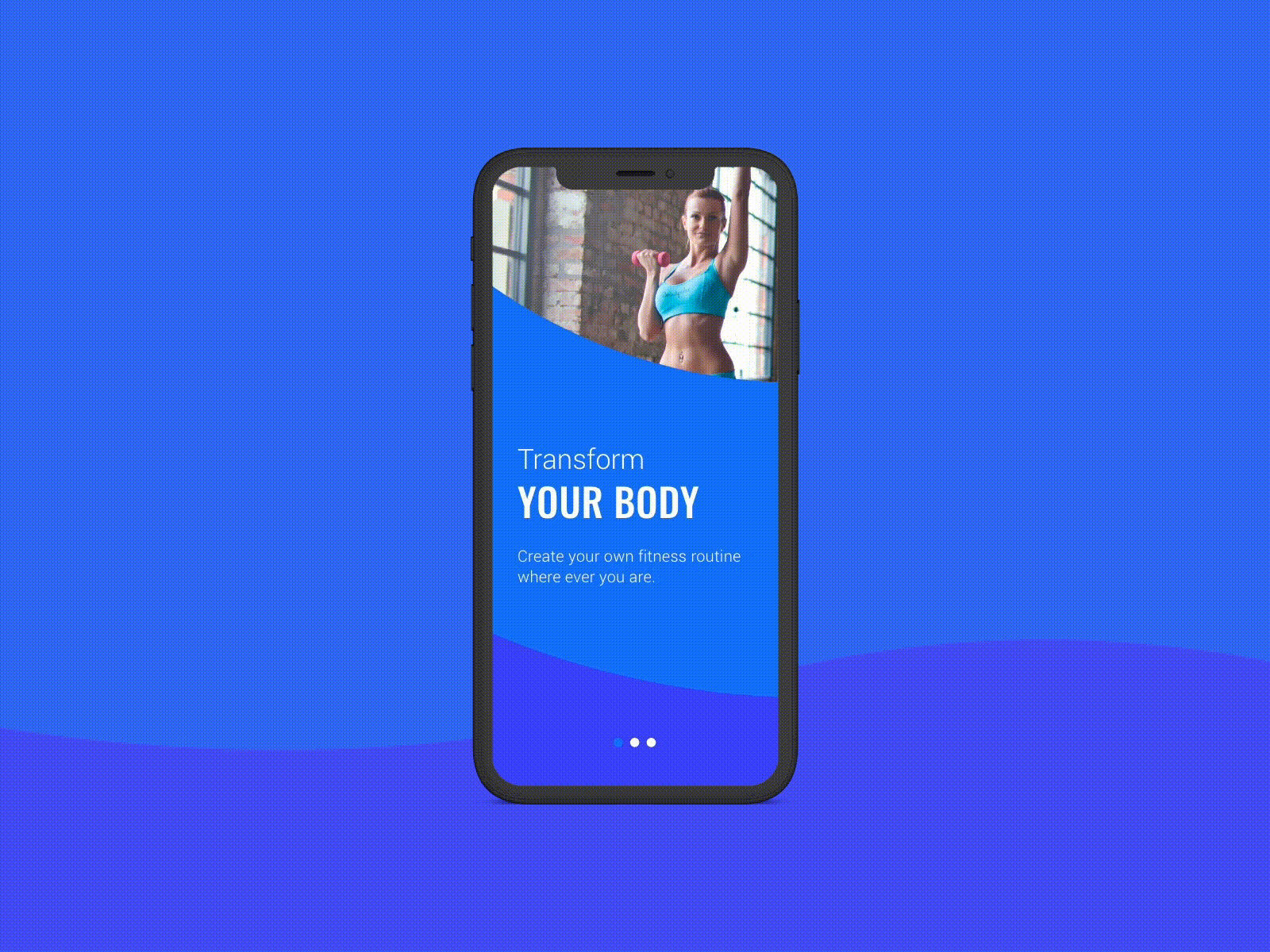Fitness App Onboarding Transitions