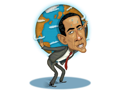 President Obama digital finance illustration joe rocco politics whimsical