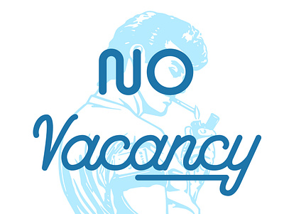 No Vacancy illustration vector