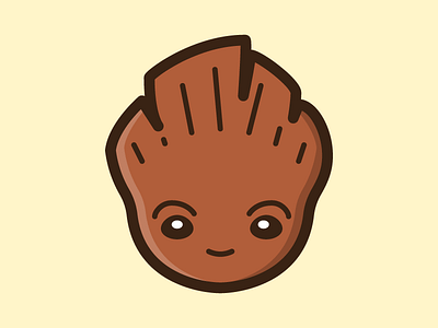 Cute Baby Groot Icon baby groot character design cute groot guardians of the galaxy icon kawaii