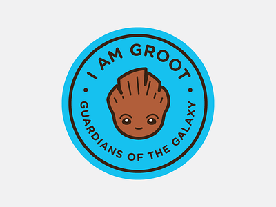 I Am Groot Badge baby groot badge cute groot guardians of the galaxy i am groot kawaii
