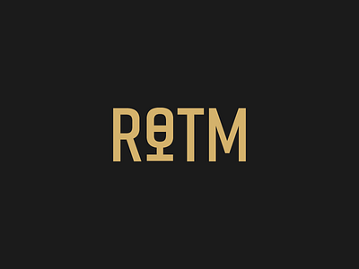 ROTM Logo black branding gold icon identity logo microphone
