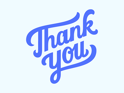 Thank You Lettering bezier hand lettering lettering thank you vector