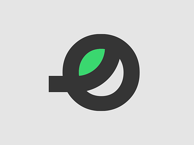 O Leaf Logo Concept 2 brand identity leaf mark o