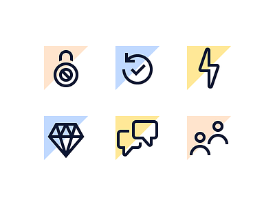 Line Icons chat history icons line icons science science and technology security speed startup tech