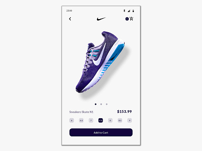 Shoe Store - Concept adobe xd checkout page footwear mobile design mobile ui nike shoes store