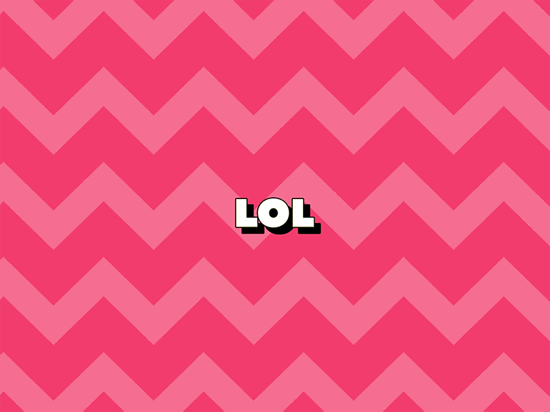 Kinetic LOL animation color design kinetic lol motion pink text typography vector