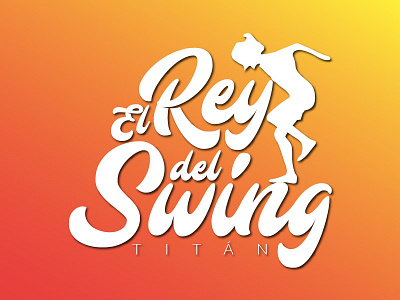El Rey del Swing design gradient logo mexico music rey silhouette song vector