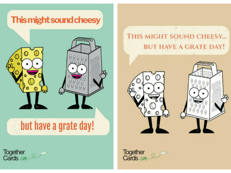 Cheese & Grater (Alternative) Card for by Lee O