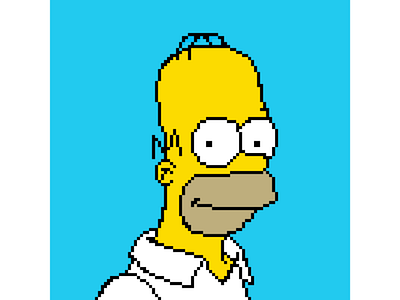 D'oh! 8 bit 90s android art cartoon design digital digital art drawing homer homer simpson nostalgia note 9 pixel pixel art pixel studio samsung samsung galaxy simpson yellow