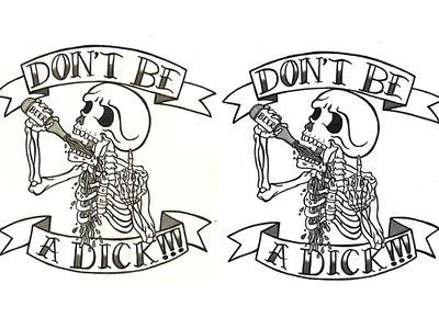 Don't Be A Dick!!! - Larkhill Fanzine Design